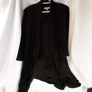 Ya Cardigan black long women's sweater small